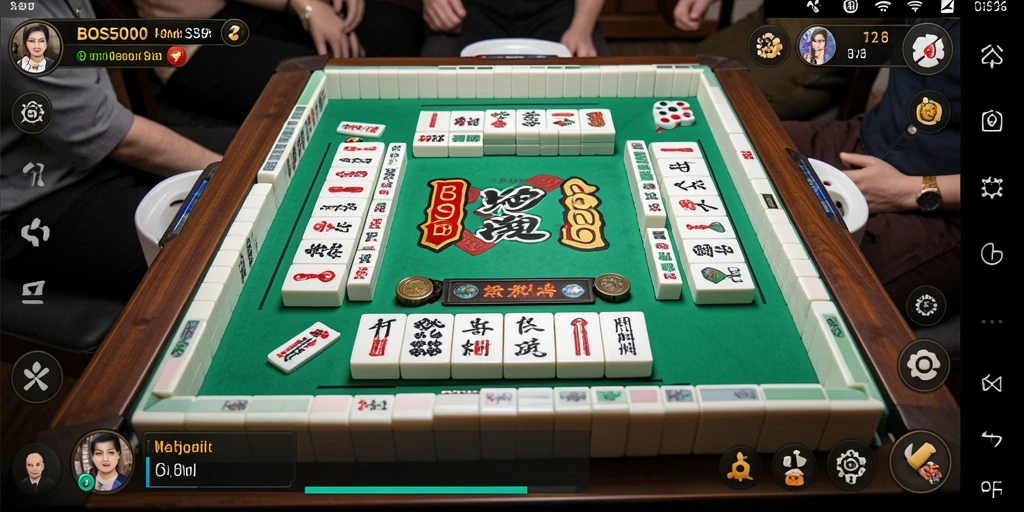 Tampilan menarik dari gameplay seru Mahjong di BOS5000.