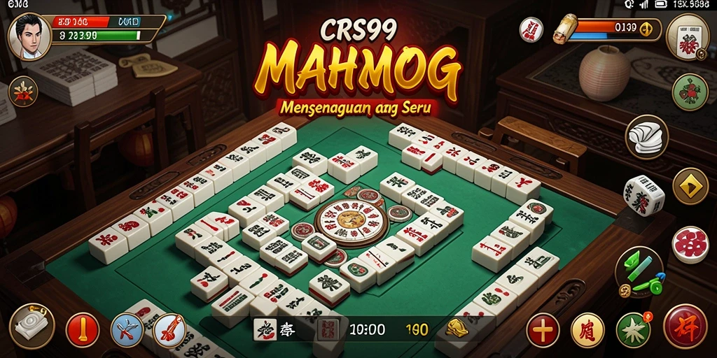 Tangkapan layar CRS99 menampilkan gameplay Mahjong yang menantang dan seru.