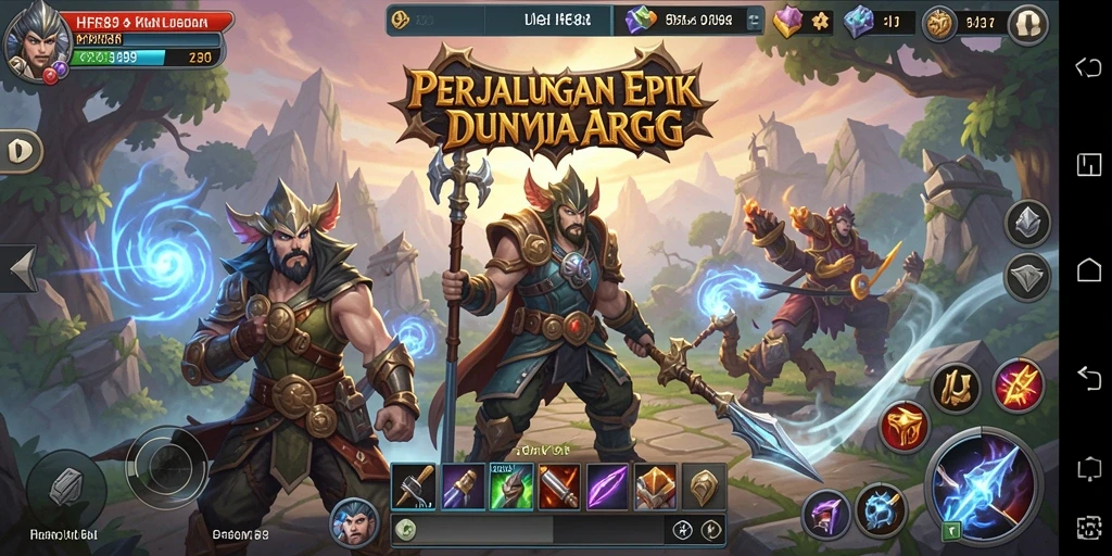 Tampilan gameplay mendalam dari HR89 di dunia ARPG.