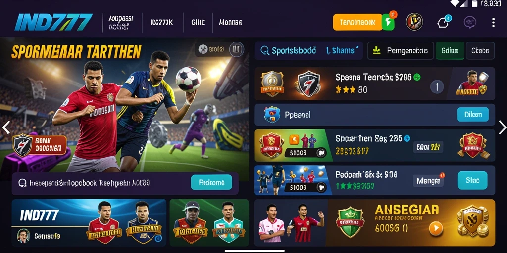 Screenshot IND777 menampilkan aksi taruhan yang seru.