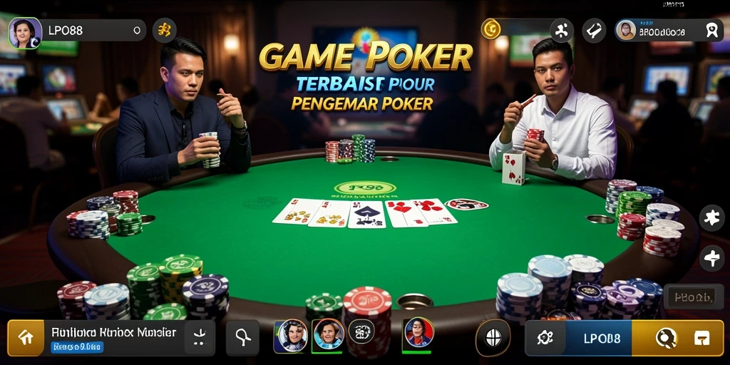 Tampilan permainan Poker yang menarik dan interaktif di LPO88.