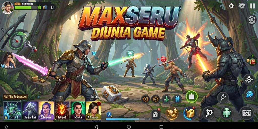 Tangkapan layar gameplay MAXSERU yang penuh aksi dan ketegangan.