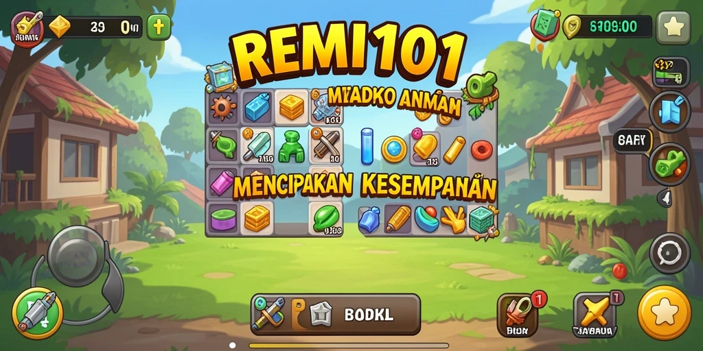 Gameplay keren dari REMI101 yang menunjukkan karakter dan aktivitas Idle.
