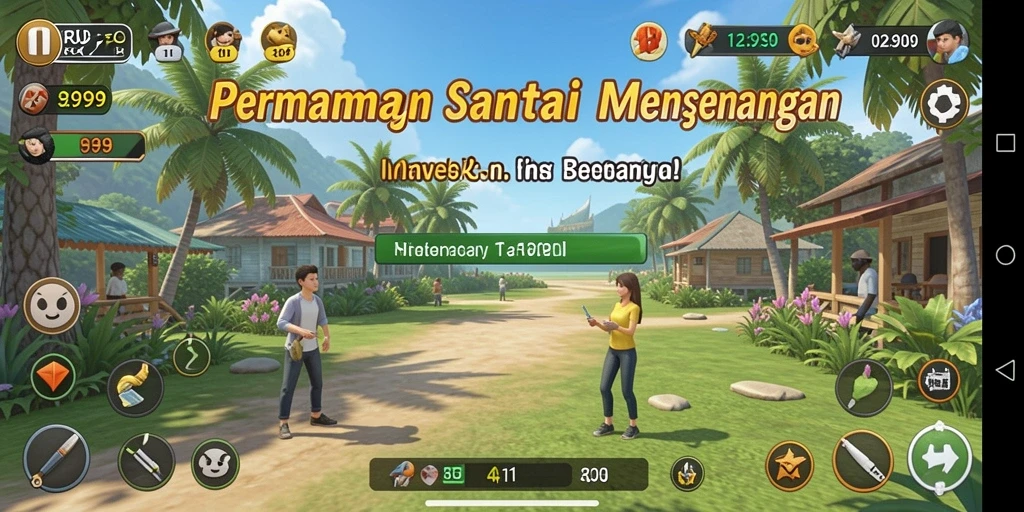 Tangkapan layar utama RR999 menampilkan keseruan gameplay Casual.