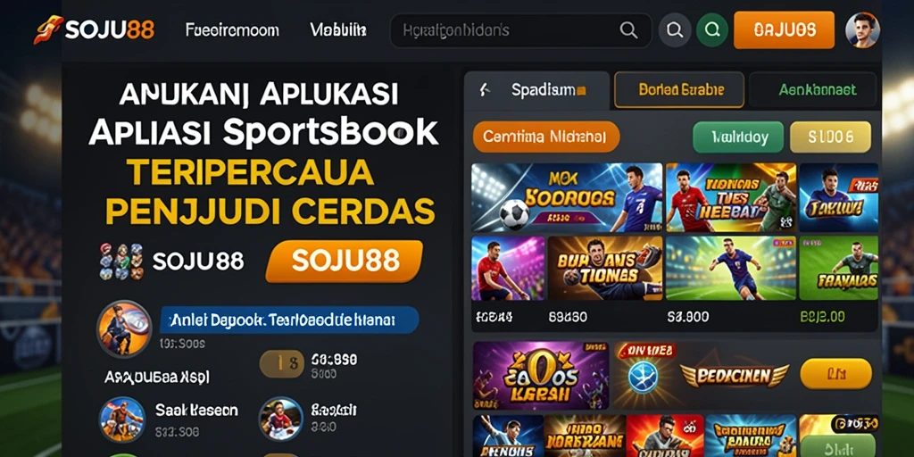 Tampilan antarmuka permainan Sportsbook SOJU88 yang menarik.