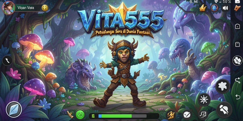 Tampilan gameplay VITA555 yang menarik dan menantang.